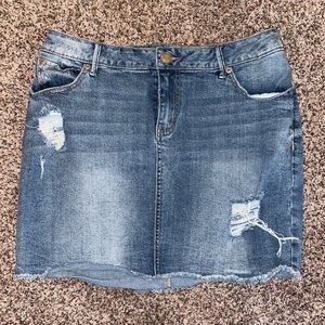 Maurices denim skirt